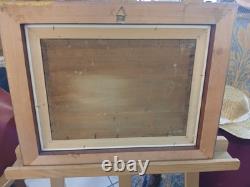 Huile sur Bois R. Vollaire Paysage 1938