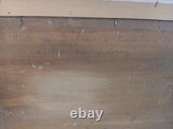 Huile sur Bois R. Vollaire Paysage 1938