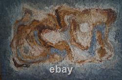 Huile sur bois COMPOSITION ABSTRAITE Signé GINO GREGORI (1906/1973)