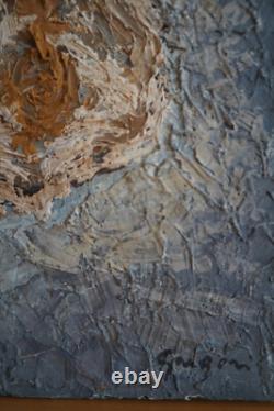 Huile sur bois COMPOSITION ABSTRAITE Signé GINO GREGORI (1906/1973)