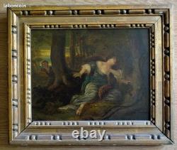 Huile sur bois du XVIIe de 21x27cm. D'Adrian Van der Werff (1659-1722)