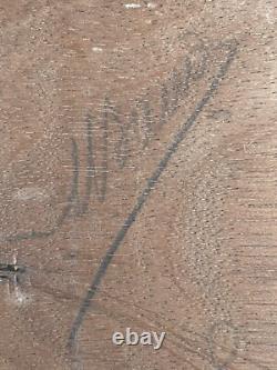 Huile sur bois paysage de montagne Samoens A identifier (L Quénard) Début XXe