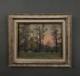 Huile Sur Carton Par J. Berges Sous-bois Offerte &agrave; Guillot De Raffaillac A6526