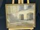 Huile Sur Panneau 1912 Hospice Des Vieillards De Menton Peinture Ancienne