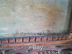 Huile sur panneau de bois, Bretagne, Salon de l'école française