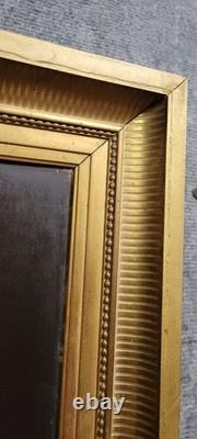 Huile sur panneau de bois portrait d'enfant époque Empire