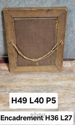 Huile sur panneau de bois portrait d'enfant époque Empire