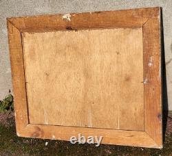 IEHL. Bord de Rivière Animé. Peinture huile sur panneau de bois signé