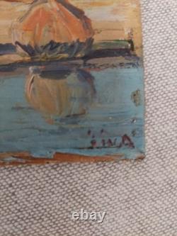 JIVA Robert William Jivanovitch 1907- 1974 Huile / Bois No BIARRITZ pays Basque