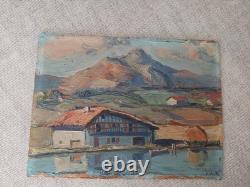 JIVA Robert William Jivanovitch 1907- 1974 Huile / Bois No BIARRITZ pays Basque