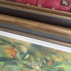 J CLAUZEL Sous-bois En Automne Huile Sur Toile Originale Signée Fauve B E Rare