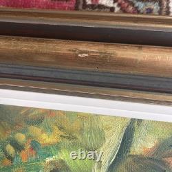 J CLAUZEL Sous-bois En Automne Huile Sur Toile Originale Signée Fauve B E Rare