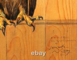 Jacques NAM, aigle, oiseau, tableau, animaux, Art Déco, Art Nouveau, Paul Jouve