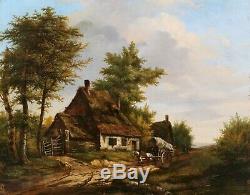Jan Bernard DE VRIENDT Devriendt tableau paysage belge GAND peinture Belgique