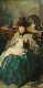Jean Geoffroy Géo Berthe Morisot Tableau Huile Impressionniste Portrait Femme