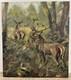 Jean-pierre Pessot (1965) Huile Sur Panneau &agrave; L'or&eacute;e Du Bois Cerf Chasse