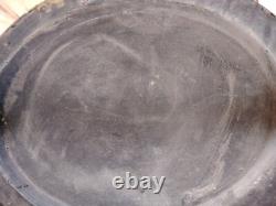 Jolie Peinture Slaves/ Ovale Huile Sur Bois Lacqué Cueillette De Fleurs/46×34cm