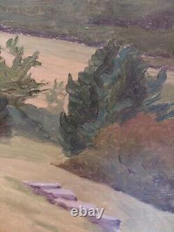 Joseph Laferrière Campagne Lorraine Artiste Lorrain Huile sur Bois 1867 1954