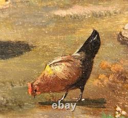 LAMBERT GERARDTS. Moutons au Pâturage. 2 Peintures huile sur panneau de bois