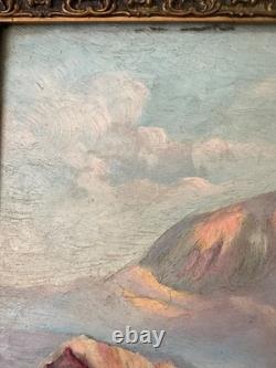 LOUIS DUPUY Eugène GALIEN-LALOUE (1854-1941) huile paysage sur planche bois