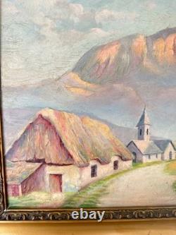 LOUIS DUPUY Eugène GALIEN-LALOUE (1854-1941) huile paysage sur planche bois