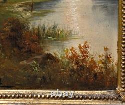 L. Voigt- Soir Sur Eisack Huile Bois Tableau Avec Dédicace Erich Thomaschewski