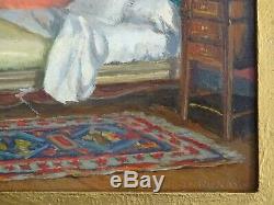 L'ardèche Des Peintres-henri De Saint Jean (1868-1937)-scène D'intérieur/chambre
