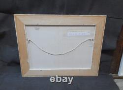 La Sauvetat 63 Puy-de-Dôme Auvergne Huile sur bois par C. Reverdeau 42,5 × 56 cm