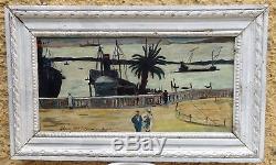 Lalgérie Des Peintres & Le Balcon Du Port D'alger 1928. Charmant Orientaliste
