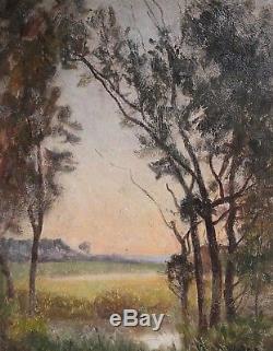 Landes au soleil couchant Bordeaux, Paul Sébilleau (Corot, Auguin.)
