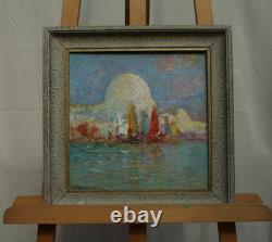 Le Bosphore, DAGNAC-RIVIERE Charles, huile sur bois, fin XIXe