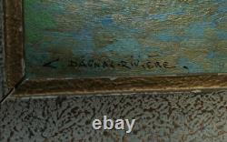 Le Bosphore, DAGNAC-RIVIERE Charles, huile sur bois, fin XIXe