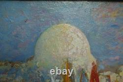 Le Bosphore, DAGNAC-RIVIERE Charles, huile sur bois, fin XIXe