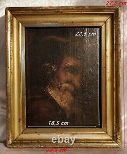 Le Juif Errant ou Portrait d'un Mousquetaire Huile Sur Bois Encadrée