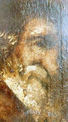 Le Juif Errant ou Portrait d'un Mousquetaire Huile Sur Bois Encadrée