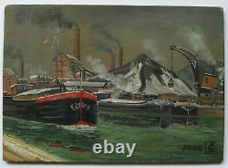 Leblanc Maurice Huile Sur Panneau Signée Handsigned Oil On Wood Panel Crozant