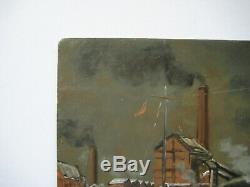 Leblanc Maurice Huile Sur Panneau Signée Handsigned Oil On Wood Panel Crozant