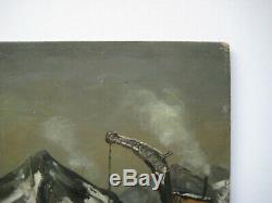 Leblanc Maurice Huile Sur Panneau Signée Handsigned Oil On Wood Panel Crozant