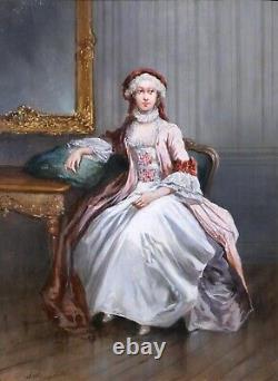 Léoanrd Saurfelt tableau portrait femme Napoléon 3