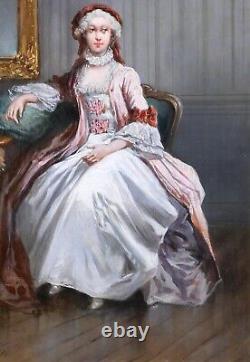 Léoanrd Saurfelt tableau portrait femme Napoléon 3