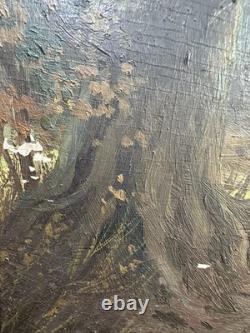 Léon ZEYTLINE (1885-1962) Huile sur panneau sous bois en Alsace Haut-Rhin
