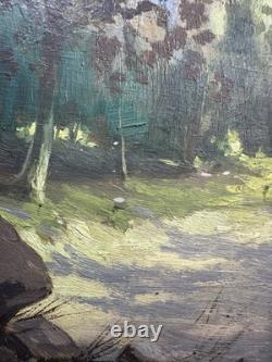 Léon ZEYTLINE (1885-1962) Huile sur panneau sous bois en Alsace Haut-Rhin