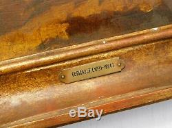 Lot 2 Belles Huiles Sur Panneau Gericault 1791 Encadrement Bois Dore