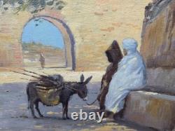 Louis AUDOUIN 1883-1968 Orientalisme Peinture huile sur panneau de bois signée
