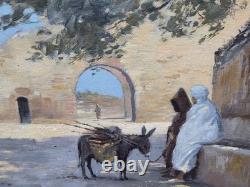 Louis AUDOUIN 1883-1968 Orientalisme Peinture huile sur panneau de bois signée