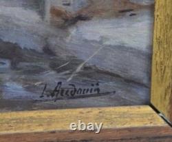 Louis AUDOUIN 1883-1968 Orientalisme Peinture huile sur panneau de bois signée