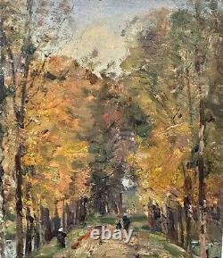 Louis Aimé Japy (1840-1916) Promenade Dans Les Bois Impressionniste tableau