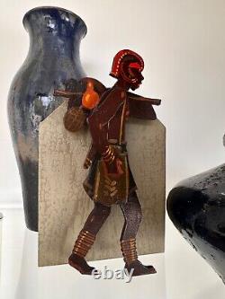 MARQUES Guilherme d'Oliveira (1887-1960) -SCULPTURE BOIS PEINT-AFRICANISME TBON