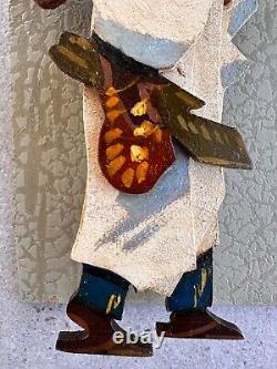 MARQUES Guilherme d'Oliveira (1887-1960) -SCULPTURE BOIS PEINT-AFRICANISME TBON