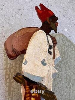 MARQUES Guilherme d'Oliveira (1887-1960) -SCULPTURE BOIS PEINT-AFRICANISME TBON